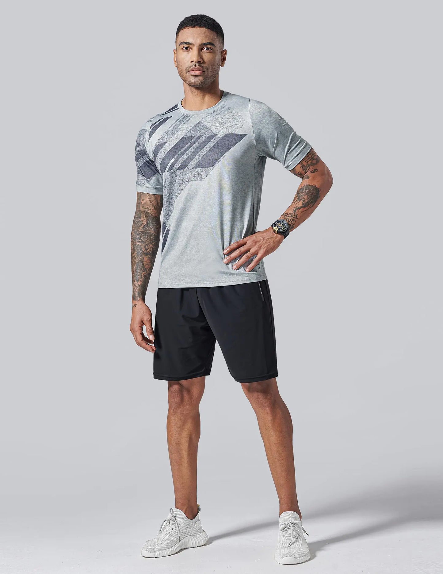 TurboFit Pro 5-Pack Men’s Performance Tees – Ultimate Quick-Dry Athletic Shirts for Running, Gym, and Workouts