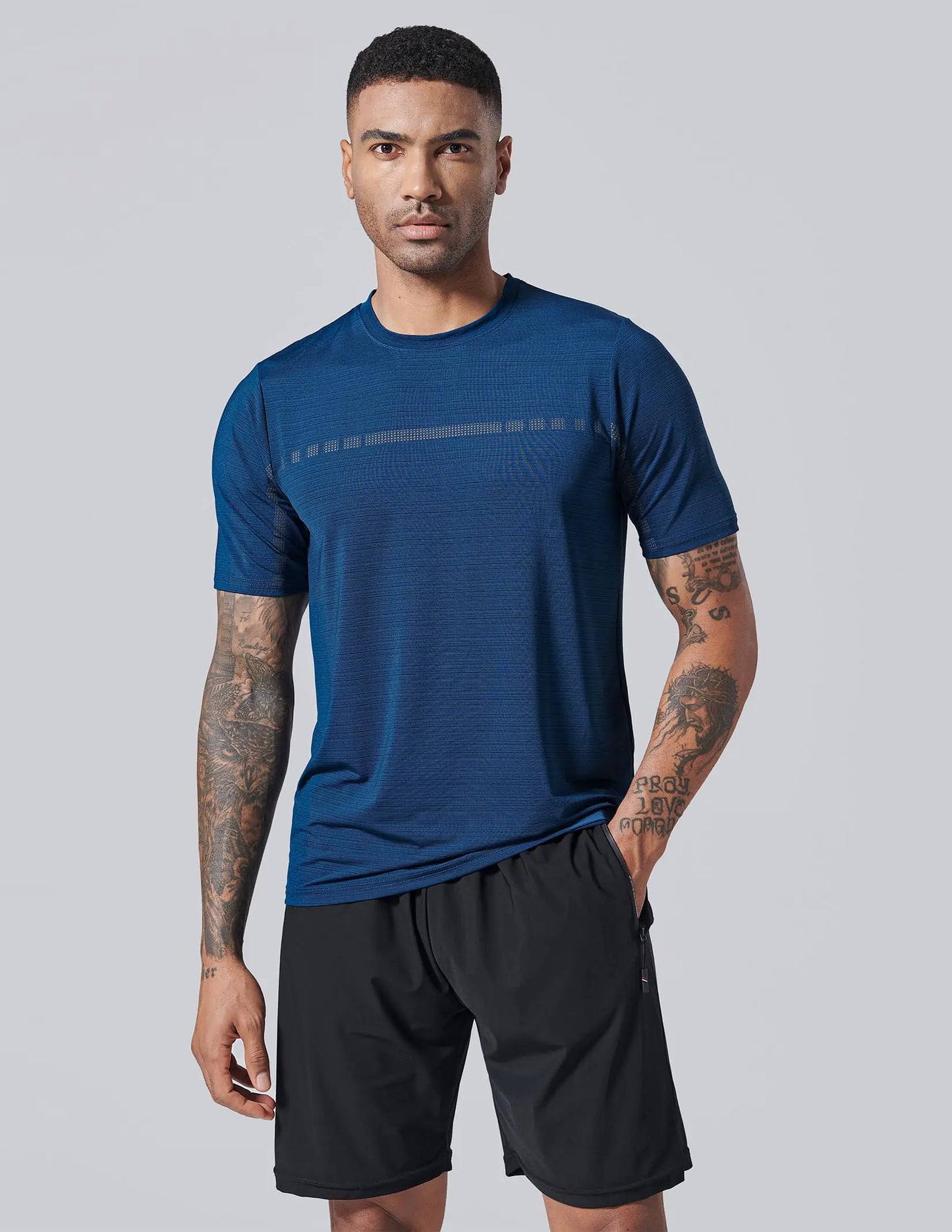 TurboFit Pro 5-Pack Men’s Performance Tees – Ultimate Quick-Dry Athletic Shirts for Running, Gym, and Workouts