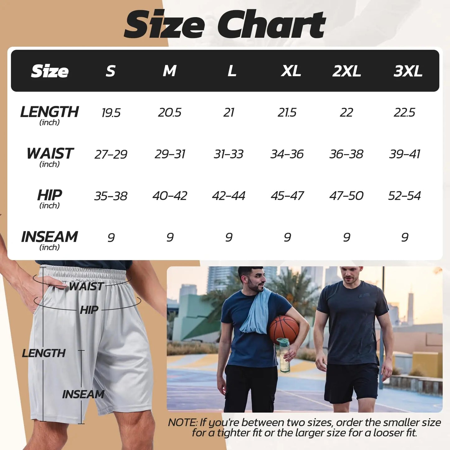 ActivePro 3-Pack Men’s Quick-Dry Gym & Basketball Shorts